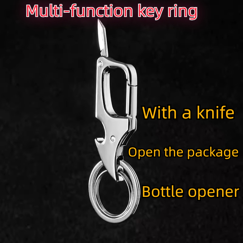 Bottle Opener Keyring - Multi function Key ring With Ffolding