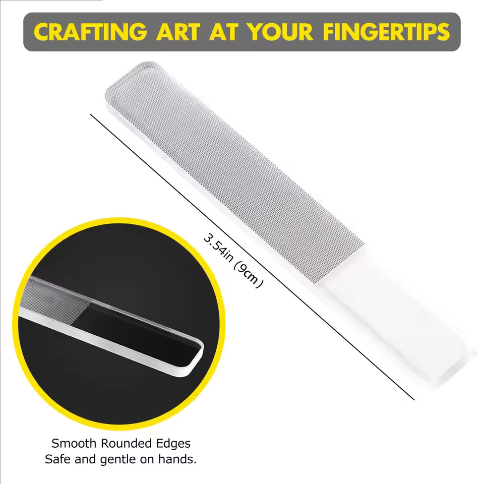 1/8Pcs Glass Nail Shiner Upgra - đánh giá và giá Nail File Titanium