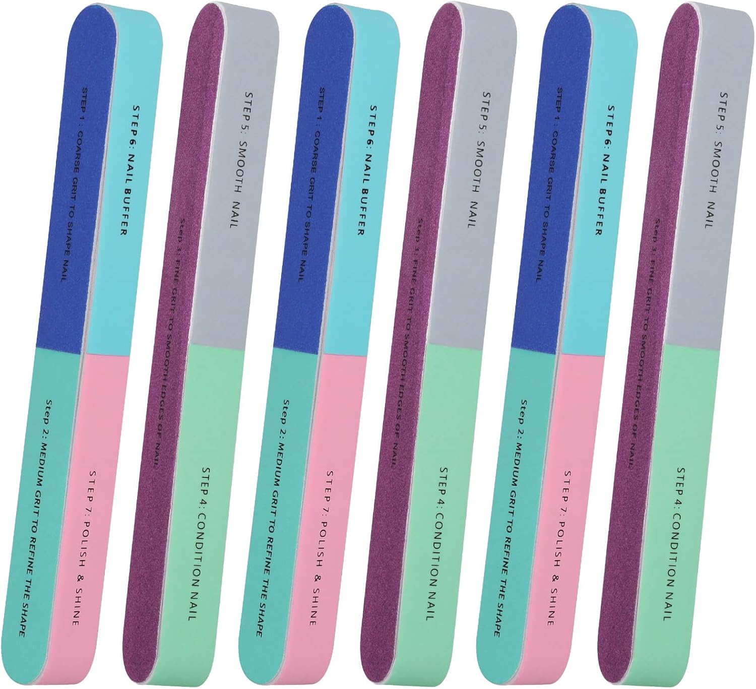 1/5Pcs Nail File Seven Sided P - đánh giá và giá Nail File Titanium