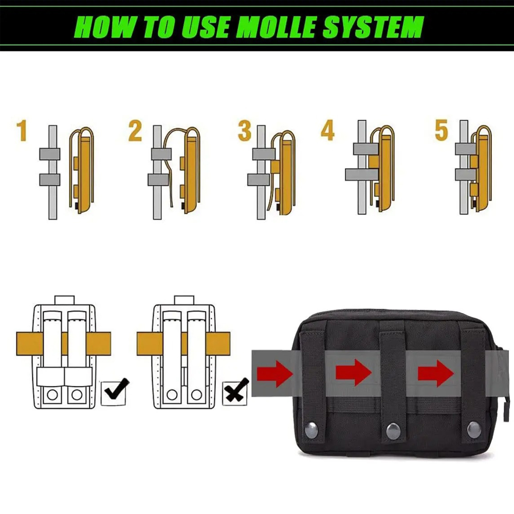 1000D Nylon Laser Cut Molle Ad - đánh giá và giá Edc Concealed Carry Belt