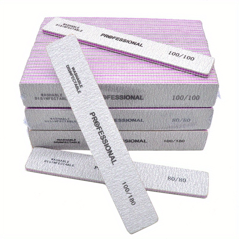 Straight Nail File 80/100/180/ - đánh giá và giá Nail File Titanium