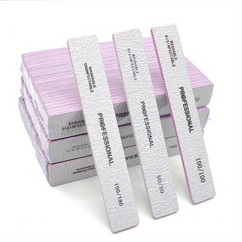 Straight Nail File 80/100/180/ - đánh giá và giá Nail File Titanium