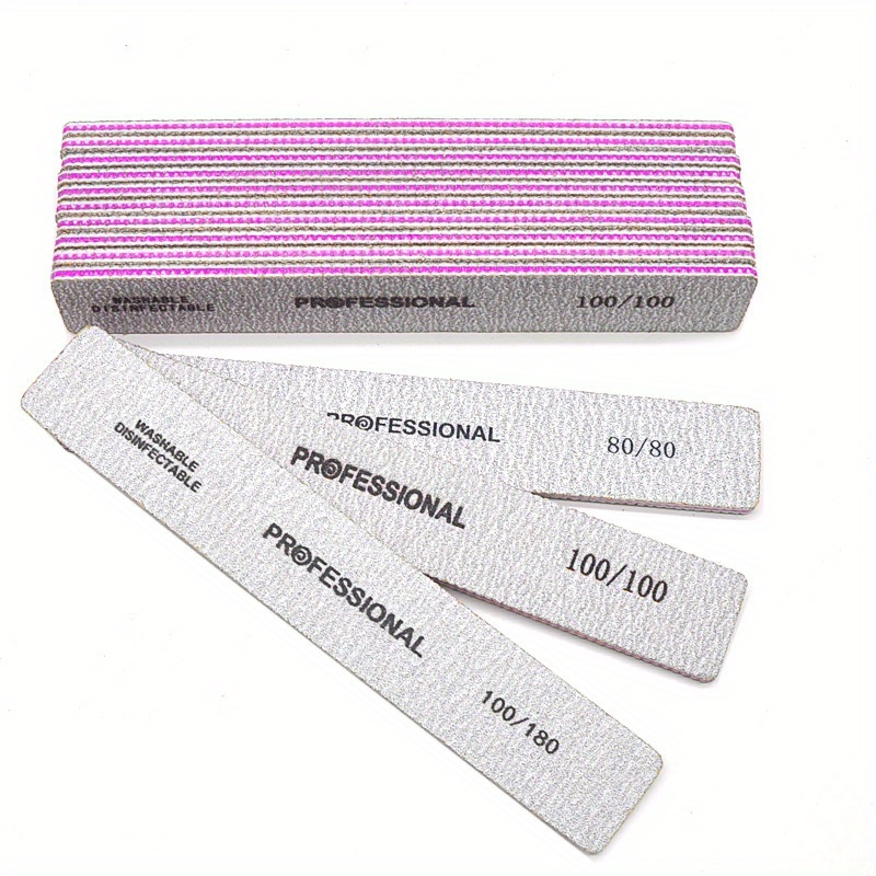 Straight Nail File 80/100/180/ - đánh giá và giá Nail File Titanium